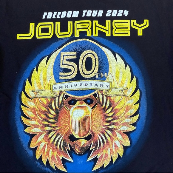 Journey 50th Anniversary Tour T-Shirt July 2023 Men's Small - Picture 2 of 5